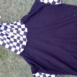 checkerd hoodie *read discription*
